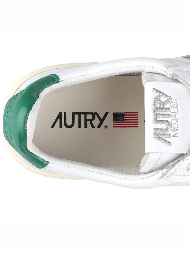 Medalist Green Tab Leather Low Top Sneakers White - AUTRY - BALAAN 9