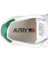 Medalist Green Tab Leather Low Top Sneakers White - AUTRY - BALAAN 9