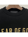 Logo Fleece Sweatshirt Black 192BT246260F - FEAR OF GOD ESSENTIALS - BALAAN 7