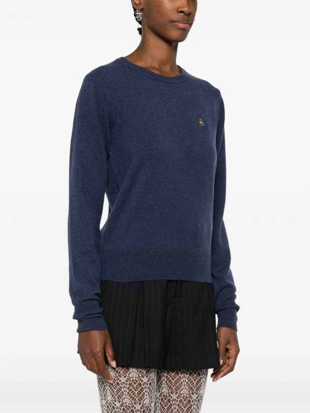 Bea Jumper Knit Top Navy - VIVIENNE WESTWOOD - BALAAN 3