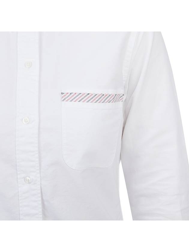 Oxford Lavoration Trim Classic Shirt White - THOM BROWNE - BALAAN 11