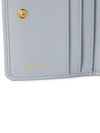 Matelasse Nappa Leather Card Wallet Grey - MIU MIU - BALAAN 6