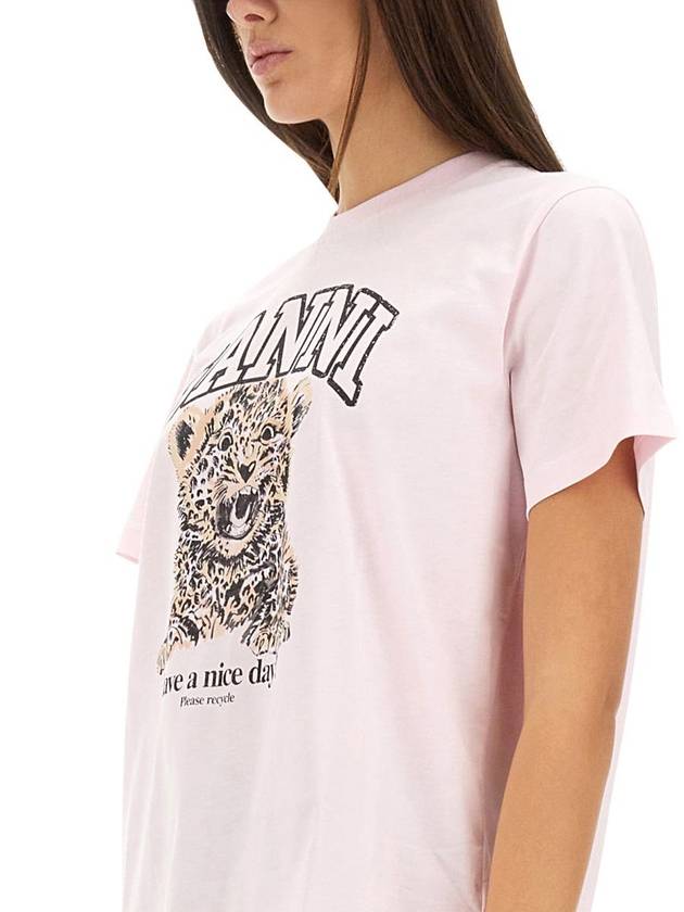 Ganni "Leopard" T-Shirt - GANNI - BALAAN 4