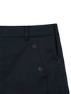 5-quarter A-line cotton touch poly shorts 5704LZWPNAVY - BLACK&WHITE - BALAAN 3