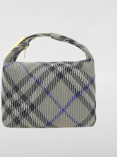 Peg Duffel Check Medium Tote Bag Lichen - BURBERRY - BALAAN 2