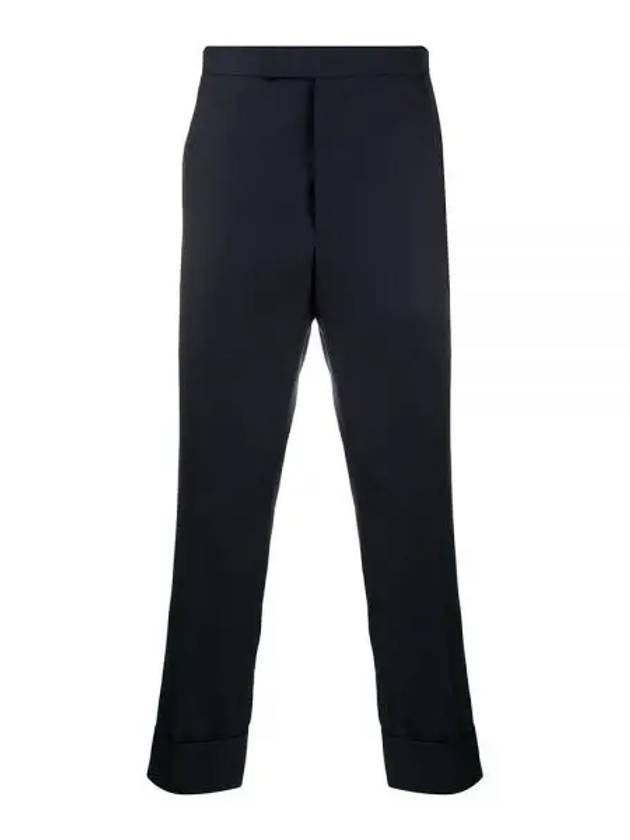 Super 120S Twill Classic Backstrap Trouser Pants Navy - THOM BROWNE - BALAAN 2