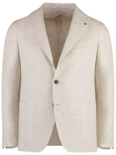 Tagliatore Cotton Blend Single-Breast Jacket - TAGLIATORE - BALAAN 1