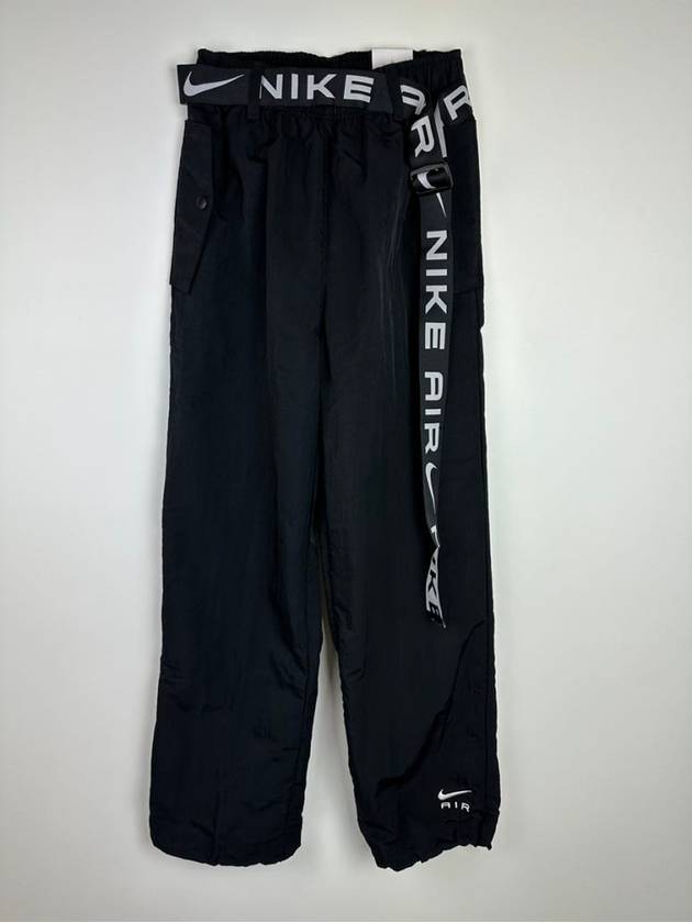 Air High Rise Woven Track Pants Black - NIKE - BALAAN 2