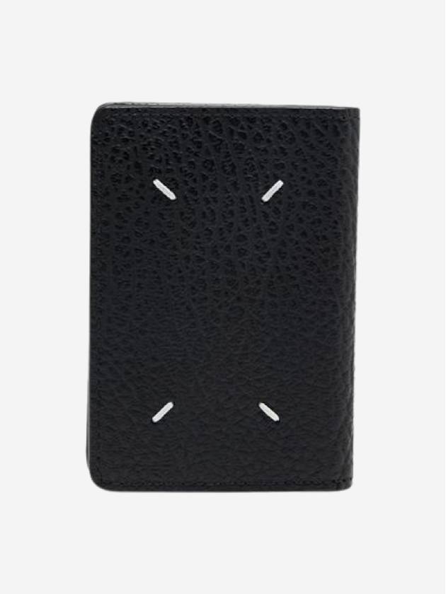 Bovine Leather Card Wallet Black - MAISON MARGIELA - BALAAN 2