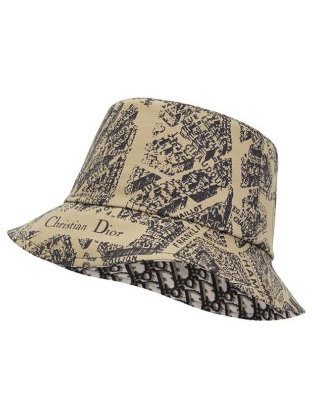 Teddy-D Plan De Paris Reversible Bucket Hat Beige - DIOR - BALAAN 2