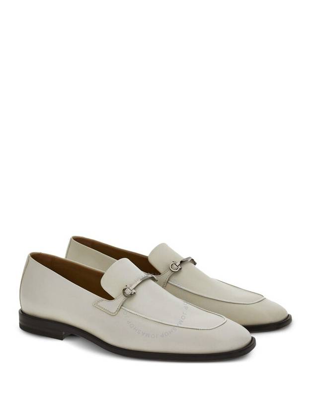 Ferragamo White Florida Gancini Ornament Moccasin Size 6.5 EEE - SALVATORE FERRAGAMO - BALAAN 2