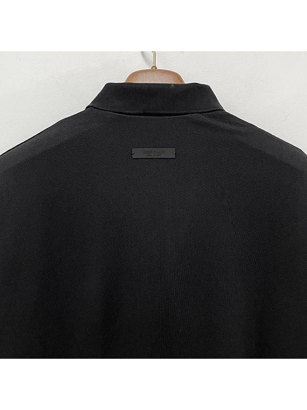 Fear Of God Essentials Black Cotton Polo Shirt - FEAR OF GOD ESSENTIALS - BALAAN 7