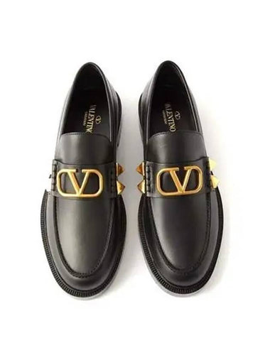 loafer logo garavani black - VALENTINO - BALAAN 1