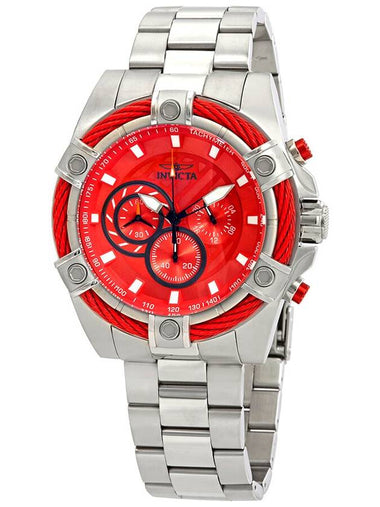 Invicta Bolt Chronograph Red Dial Men's Watch 25514 - INVICTA - BALAAN 1