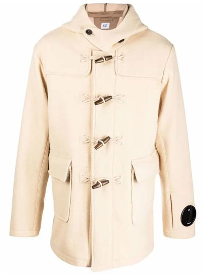 Men's Hooded Duffel Coat Beige - CP COMPANY - BALAAN 2