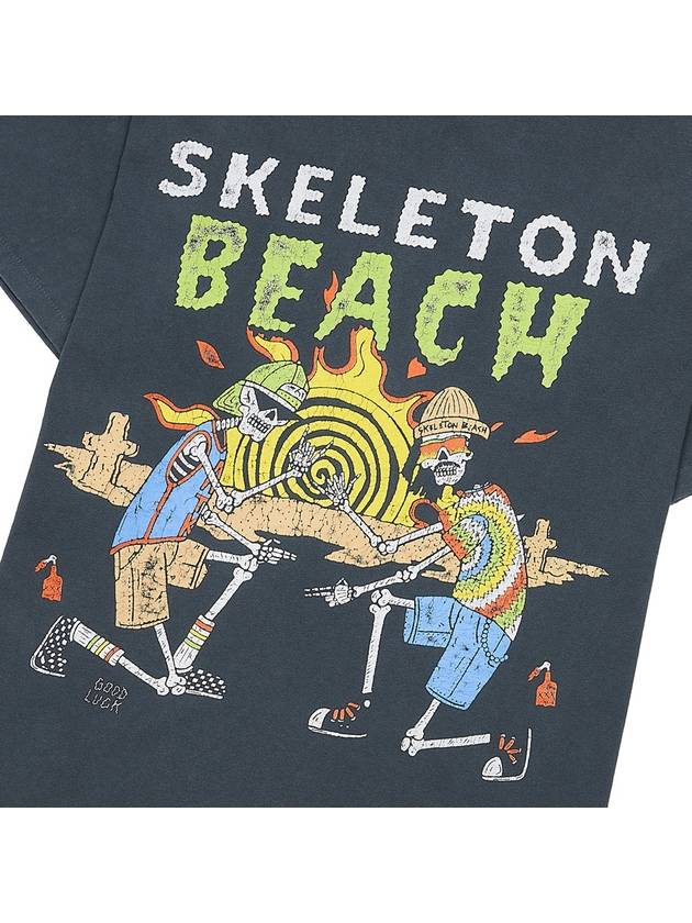 Skeleton Beach Short Sleeve T-Shirt Vintage Black - GALLERY DEPT. - BALAAN 7