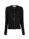 Logo Patch Cardigan Black - VIVIENNE WESTWOOD - BALAAN 2