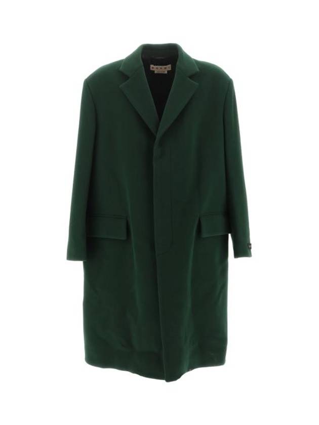 Notched Lapel Single Breasted Single Coat Green - MARNI - BALAAN 2