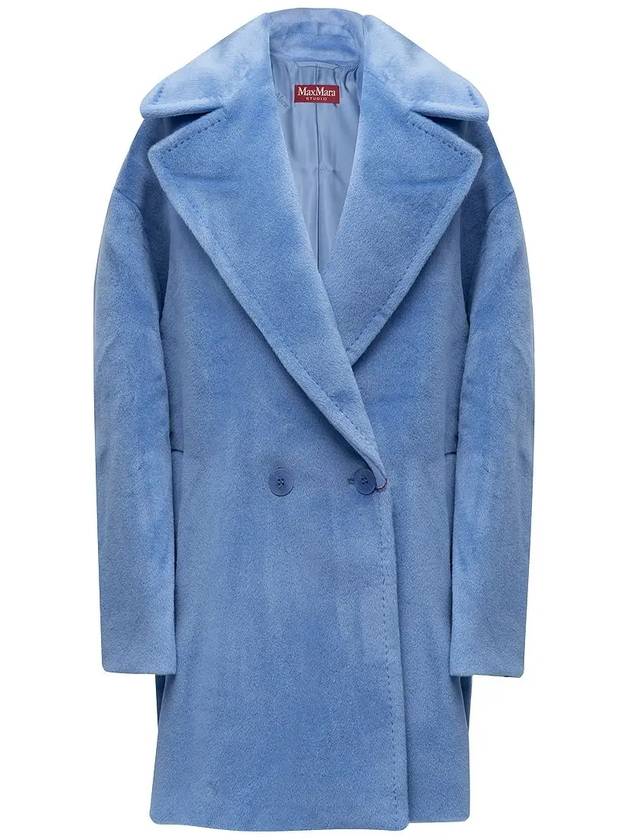 Gio alpaca wool coat blue GIO 014 - MAX MARA - BALAAN 2