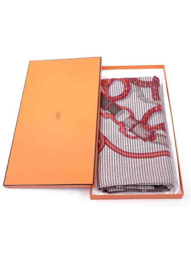 Cavalcadour Rayure 140 Shawl H243720S 28 - HERMES - BALAAN 2