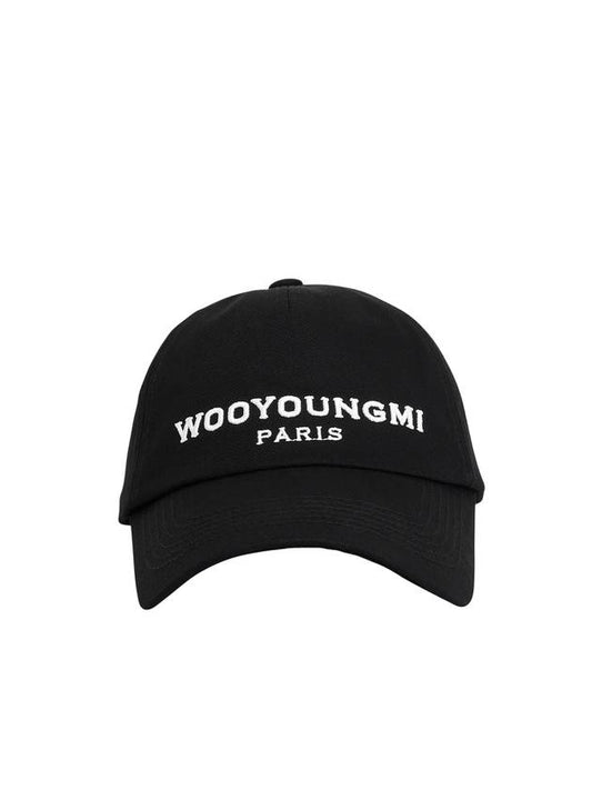 Paris Logo Ball Cap Black - WOOYOUNGMI - BALAAN 1