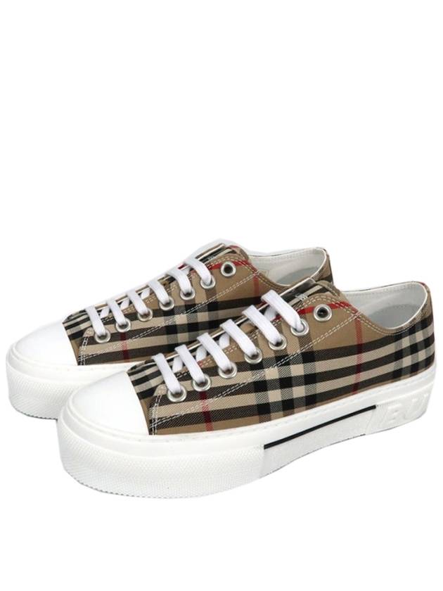 Vintage Check Cotton Sneakers Archive Beige - BURBERRY - BALAAN 2