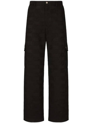 Monogram Jacquard Pants GWVPXTFJ6BR - DOLCE&GABBANA - BALAAN 1