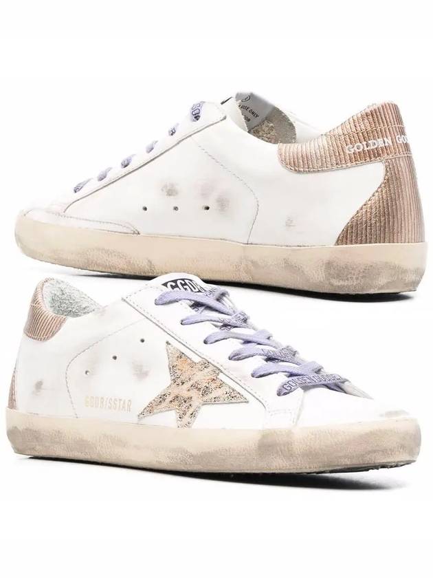 Superstar Leather Corduroy Low Top Sneakers Beige White - GOLDEN GOOSE - BALAAN 2