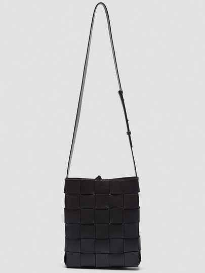 Intrecciato Cassette Cross Bag Black - BOTTEGA VENETA - BALAAN 2