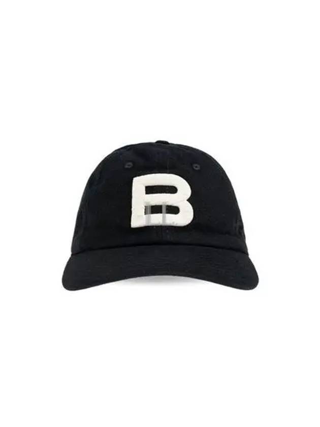 Logo Cotton Ball Cap Black - BALLY - BALAAN 2