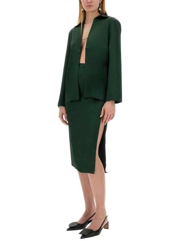 Short Skirt 241SK0091000590 DARK GREEN GREEN - JACQUEMUS - BALAAN 3