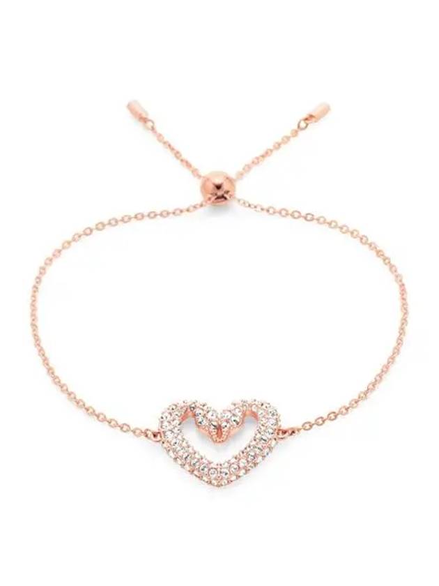 Sublima Swan Heart Medium Bracelet Rose Gold - SWAROVSKI - BALAAN 3