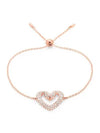 Sublima Swan Heart Medium Bracelet Rose Gold - SWAROVSKI - BALAAN 3