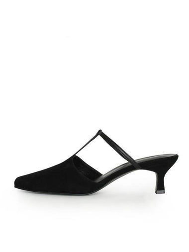 T Pointed Heel Mule Black - COMMEGEE - BALAAN 1