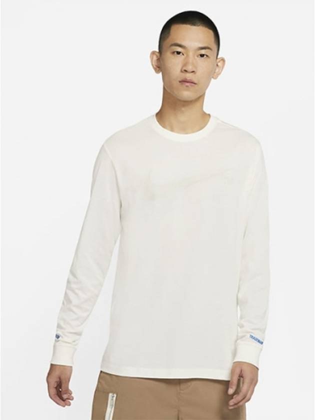 01DD3375133SwooshTM Long Sleeve TShirtOff White - NIKE - BALAAN 1