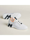 Depart Knit Calfskin Low Sneakers Blanc - HERMES - BALAAN 2