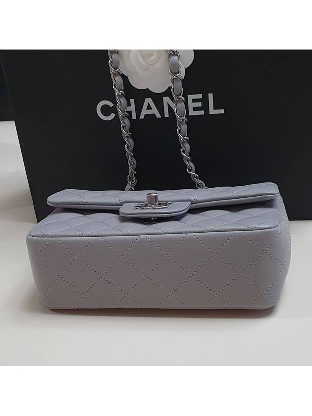 Classic Lambskin Mini Shoulder Bag Light Grey - CHANEL - BALAAN 5