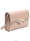 Pink Beige Calfskin Gold Rockstud Clutch Cross Bag QW2B0181VSH - VALENTINO - BALAAN 4