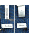 Striped Wool Muffler Yellow Blue - PAUL SMITH - BALAAN 6