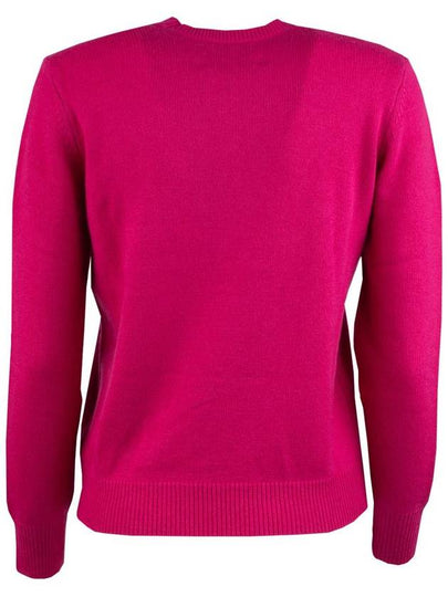 MC2 Saint Barth Fuchsia Crewneck Sweater With St. Barth Embroidery - MC 2 SAINT BARTH - BALAAN 2