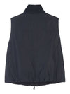 Women's Reversible High Neck Zip-Up Vest Black - BRUNELLO CUCINELLI - BALAAN 4