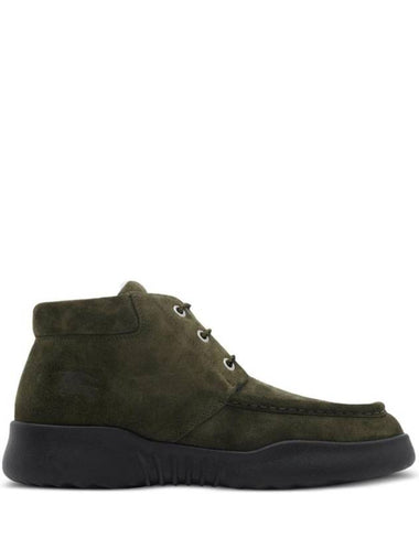 Suede Log Ankle Boots Loch - BURBERRY - BALAAN 1