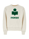 Mikoy Logo Print Sweatshirt White - ISABEL MARANT - BALAAN 1