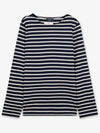 Minquiers Modern Stripe Long Sleeve T-Shirt Navy - SAINT JAMES - BALAAN 3