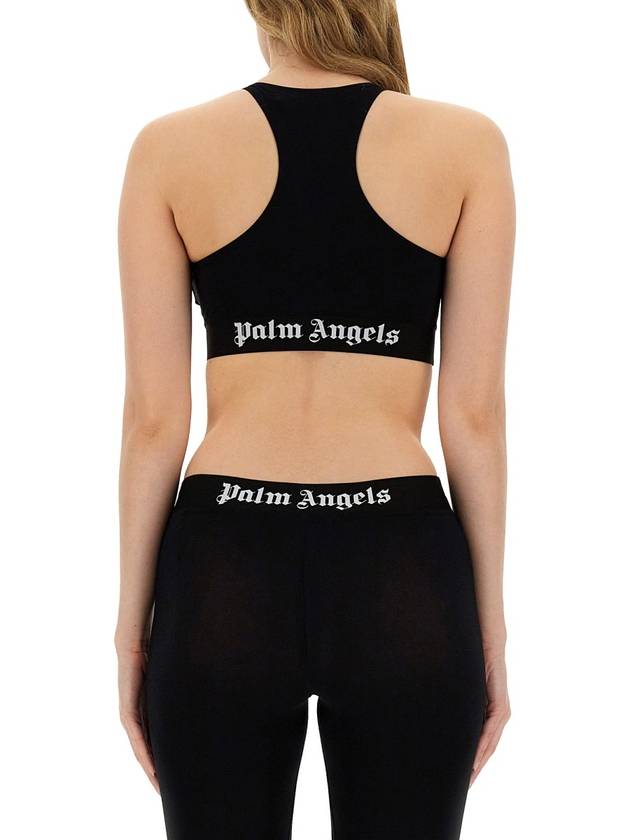 Logo Tape Crop Top PWVO024S24FAB0011001 - PALM ANGELS - BALAAN 4