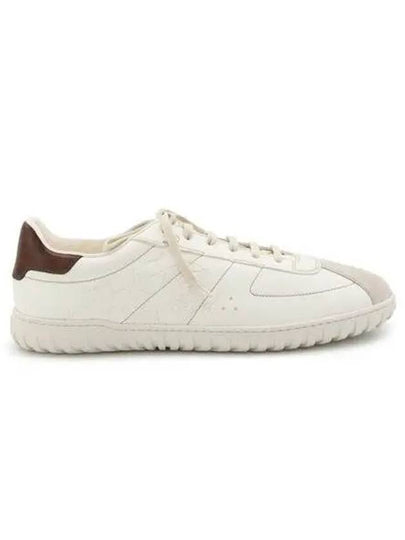 Brown Tab Leather Low Top Sneakers White - BERLUTI - BALAAN 2