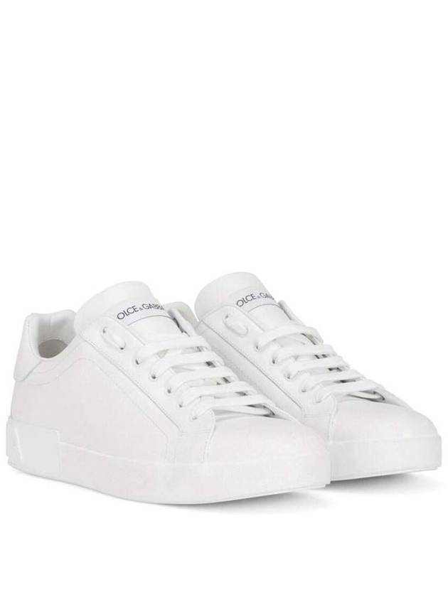 Portofino Calfskin Low Top Sneakers White - DOLCE&GABBANA - BALAAN 3