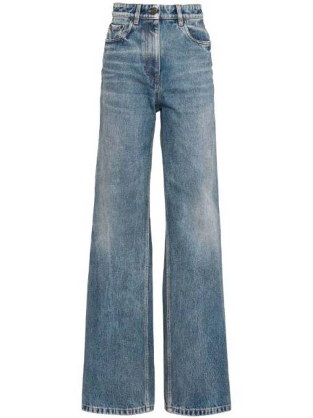 5 Pocket Denim Straight Jeans Sky Blue - PRADA - BALAAN 1