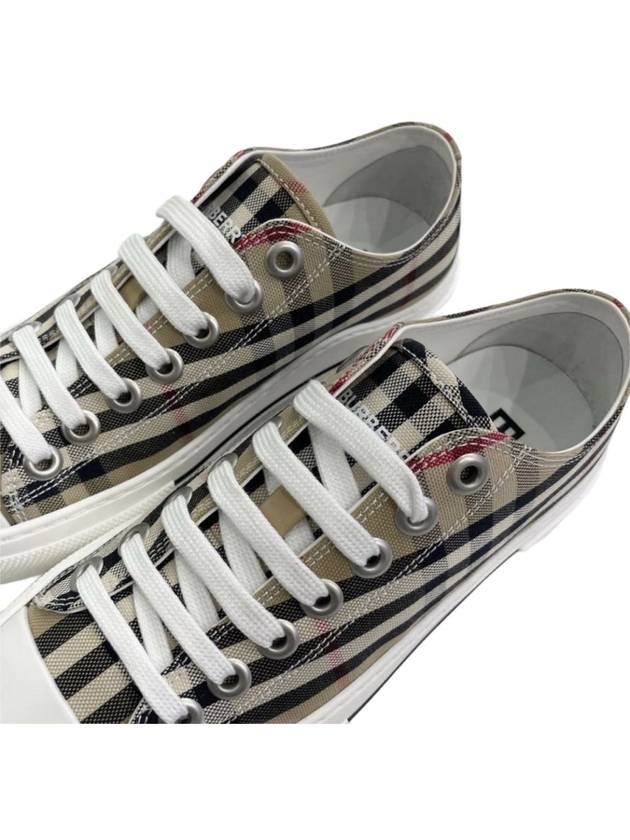 Vintage Check Cotton Sneakers Archive Beige - BURBERRY - BALAAN 4