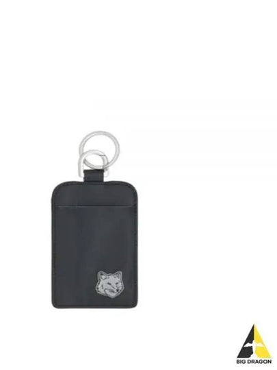 Men’s Fox Head Card Wallet Black - MAISON KITSUNE - BALAAN 2